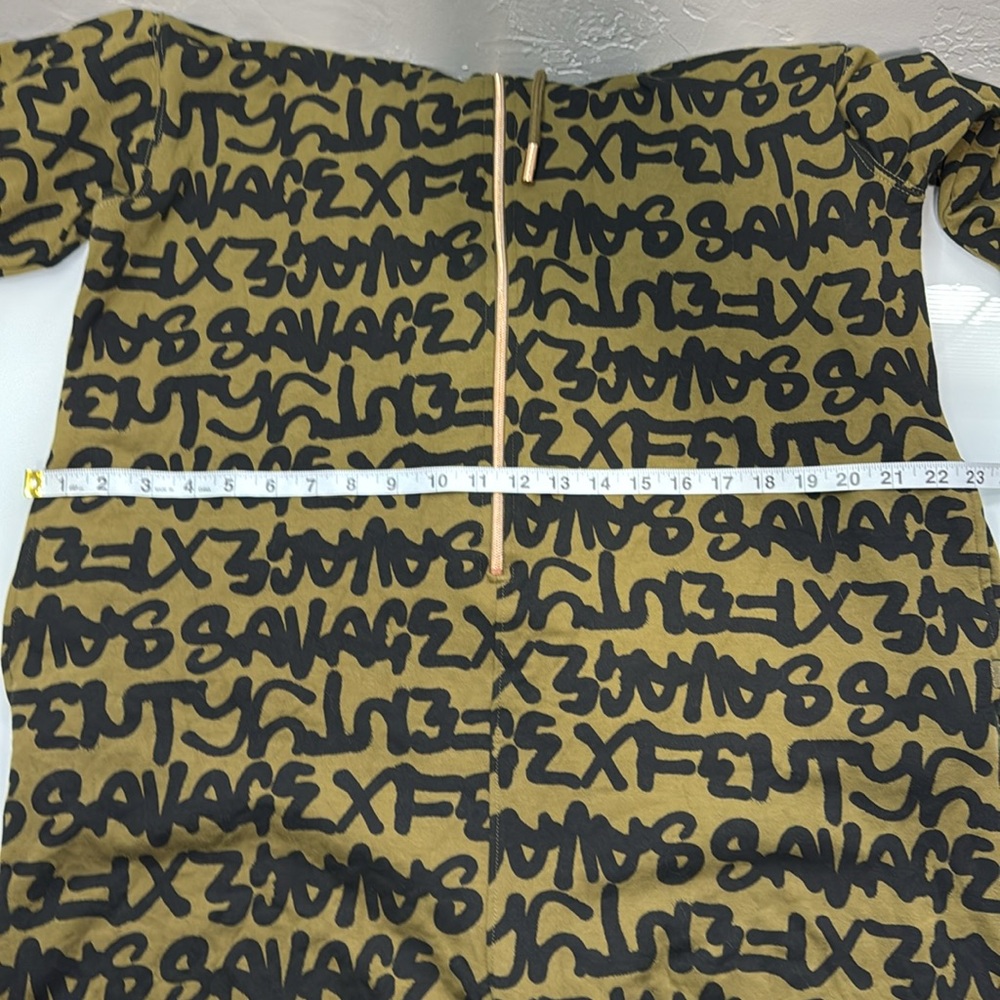 Savage X Fenty Forever Savage green fleece hooded onesie L/S - Picture 11 of 12